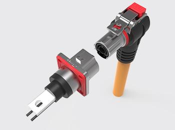 HV connector 1 POS 60A~125A Metal Right Angle (10~25mm²)